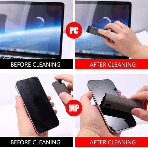 2-in-1 Portable Screen Cleaner Kit — For Phones, Laptops & Tablets