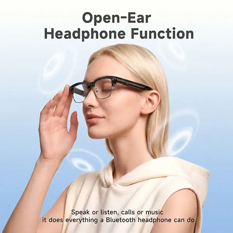 AI Smart Glasses | 8MP HD Camera, Real-Time Translation, Open-Ear Audio & AI Voice Assistant