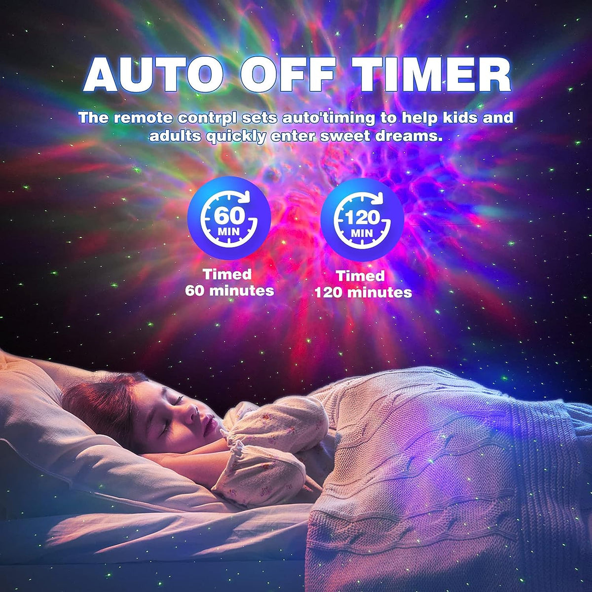 FSSQLBFLC Astronaut Galaxy Projector, Night Light for Kids, Space-Theme | Star Projector Casts a Dreamy Nebula on Your Bedroom Ceiling. Remote & Timer, 8 Light Modes. Great Gift & Bedroom Decor.